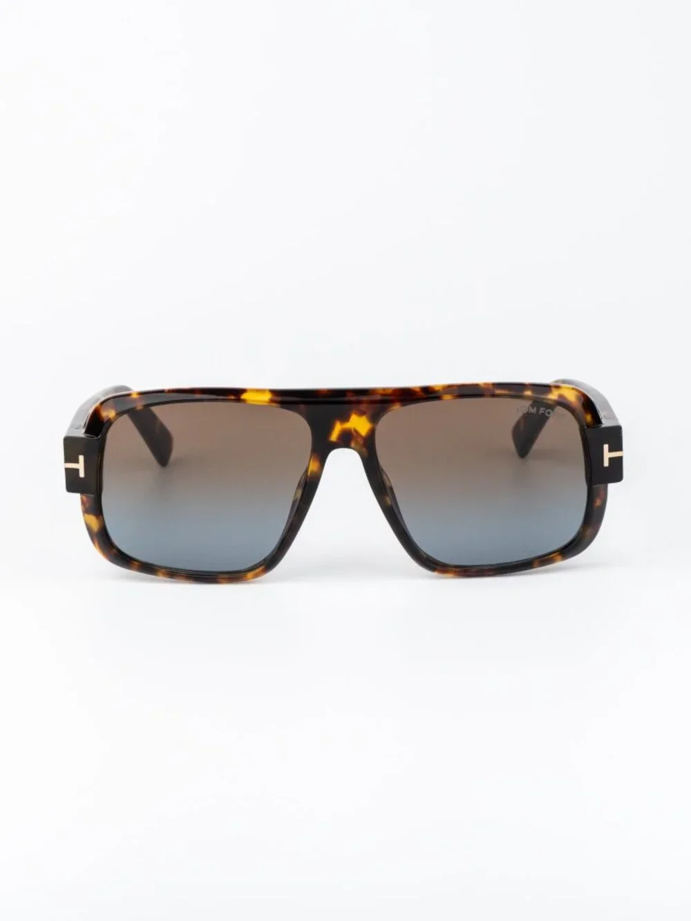 Tom Ford TURNER Men Sunglasses Havana Brown Gradient Pilot FT1101 52F AUTHENTIC